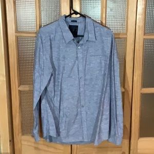 Guess Blue Button Down Shirt L